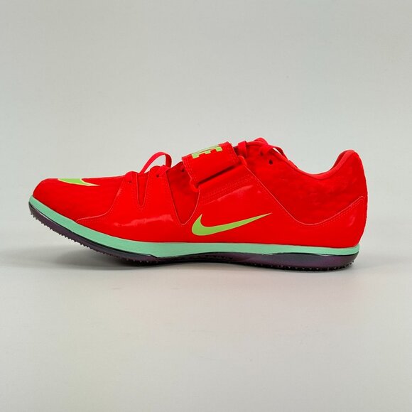 Nike High Jump Elite \'Bright Crimson Lime Blast\' FZ9636-600 Track size 10